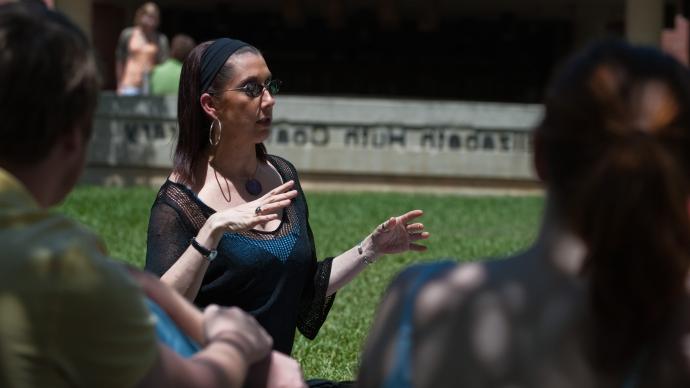 carolyn becker teaching outside