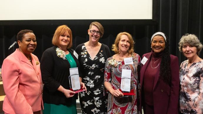 group picture of trinity prize winners